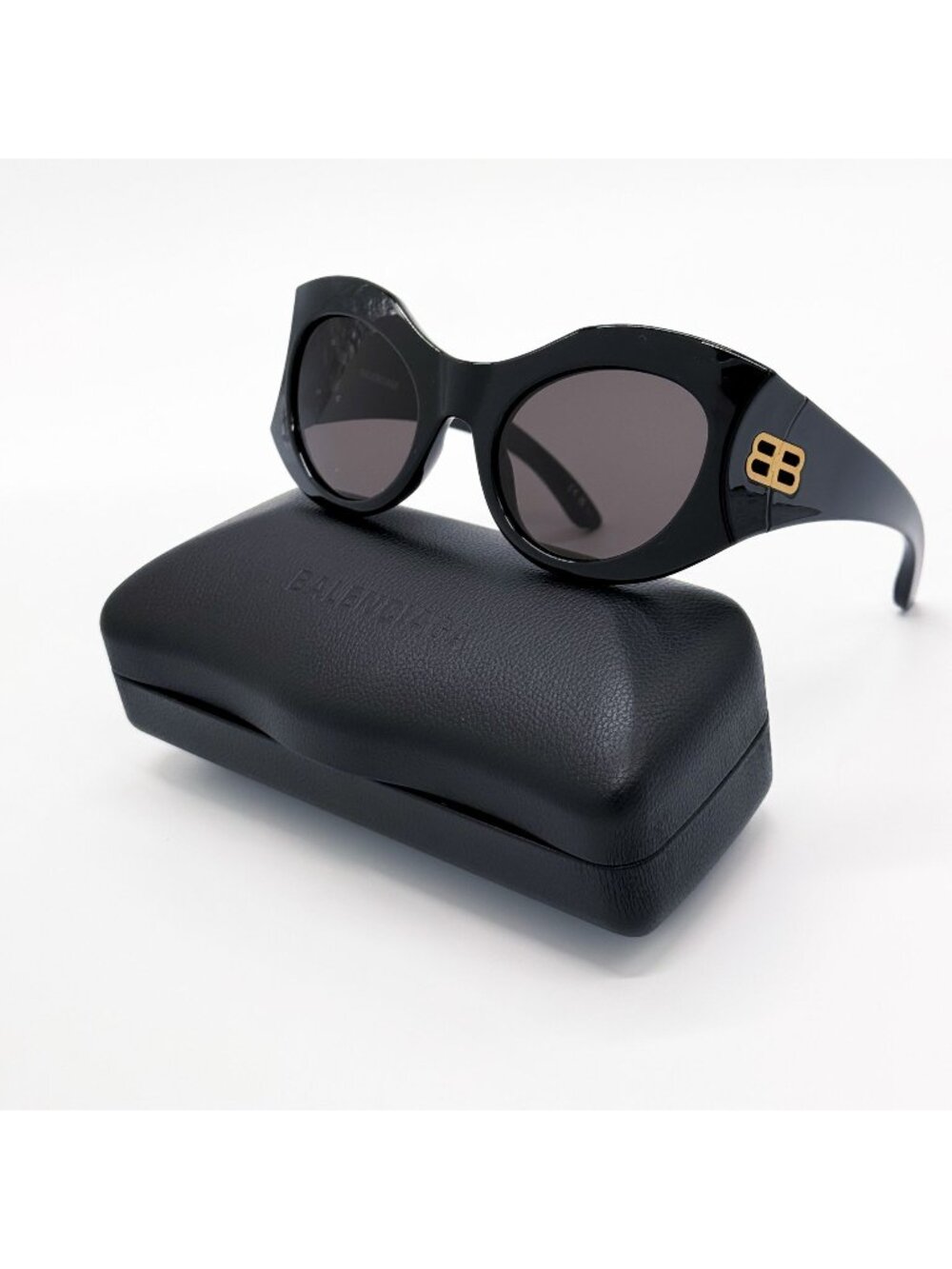NEW BALENCIAGA BB0256S 001 SUNGLASSES BLACK BUTTERFLY WOMEN EYEWEAR BALENCIAGA
